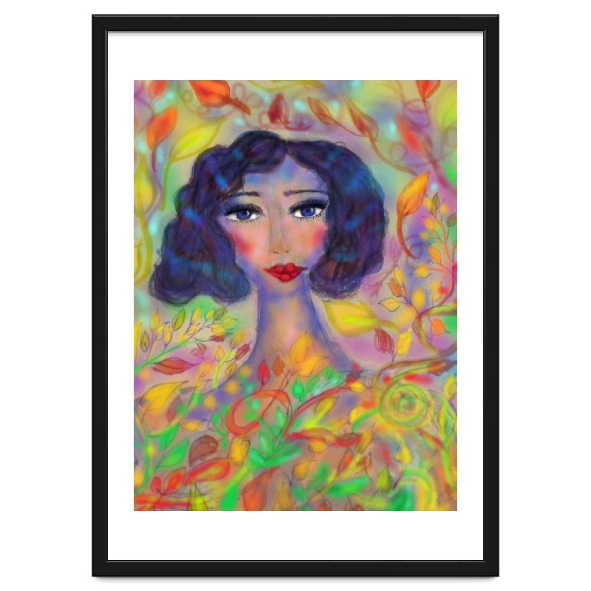 A GIRL IN AN ENCHANTED FOREST