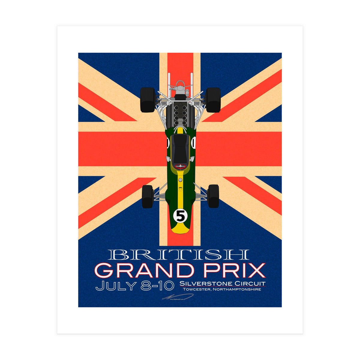 British Grand Prix poster (Print Only)