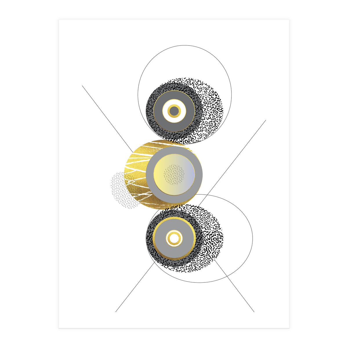 Posh Design No. 3 | gold (Print Only)