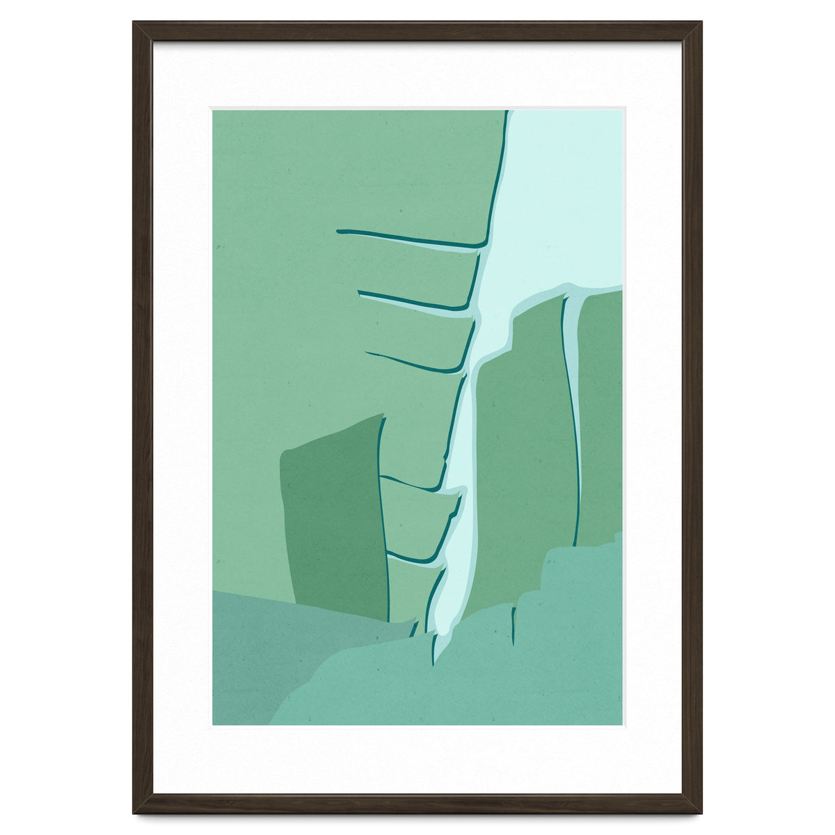 Abstract Banana Leaves One - Greener Eden