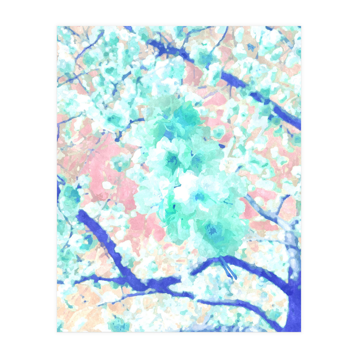Japanese Blossom Pastel (Print Only)