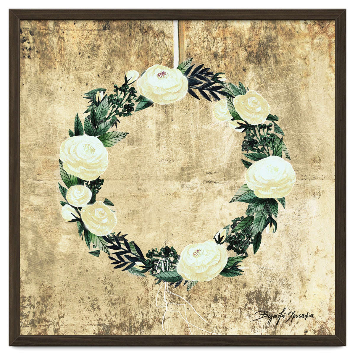 Wreath #White Flowers #Royal collection