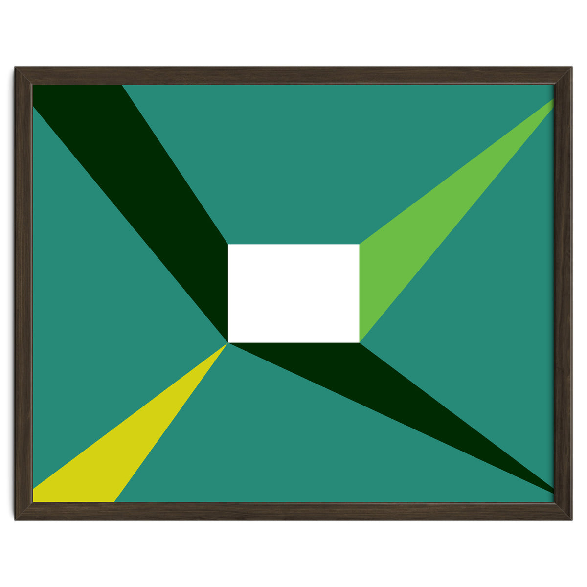 Geometric Shapes No. 27 - green, yellow & lime