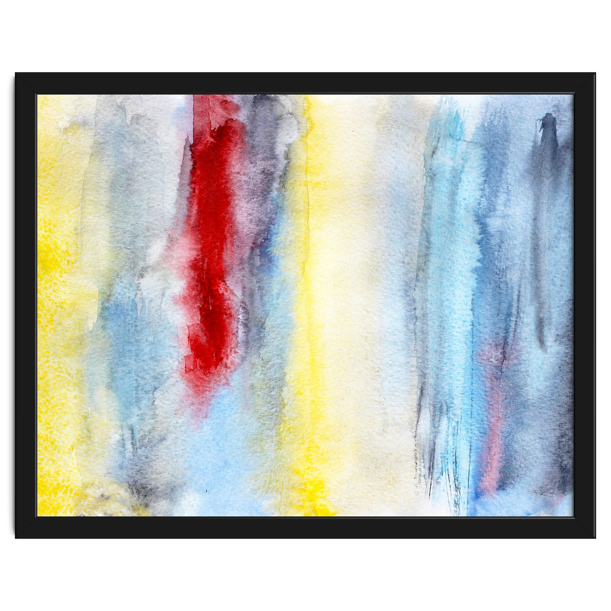 Touch of red || abstract watercolor