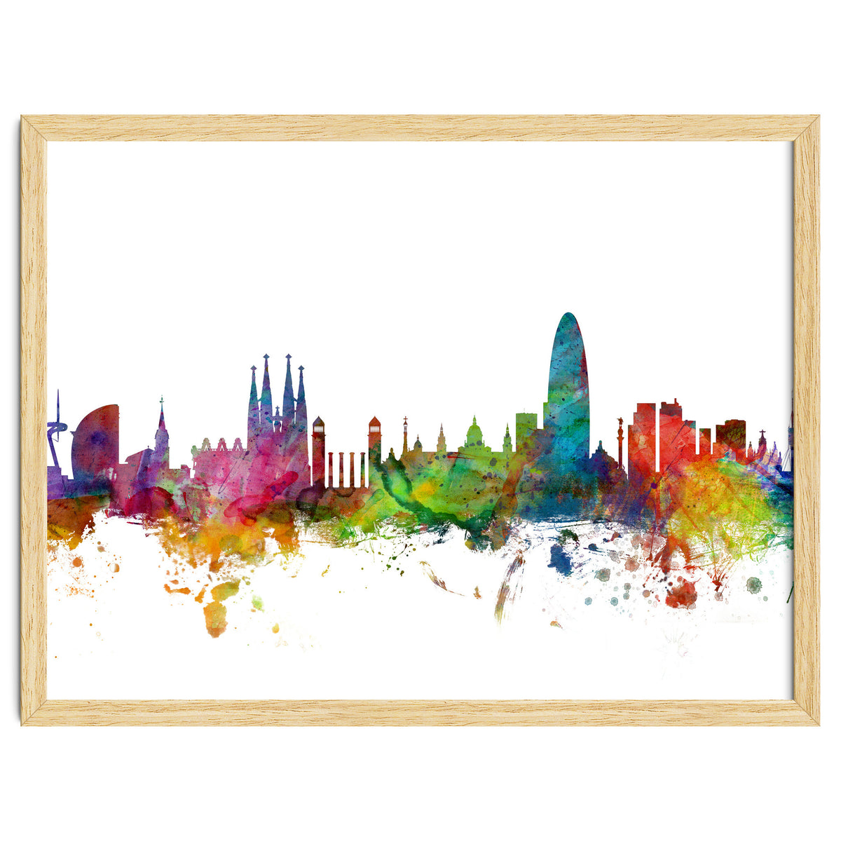 Barcelona Spain Skyline