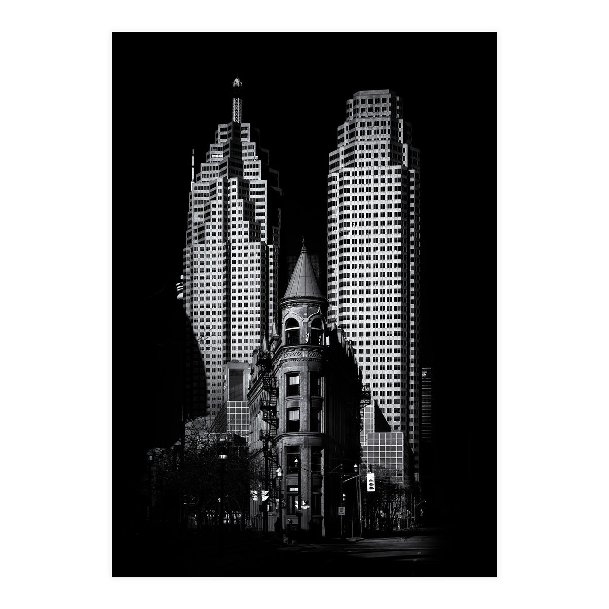 Gooderham Flatiron Building And Toronto Downtown No 2 (Print Only)