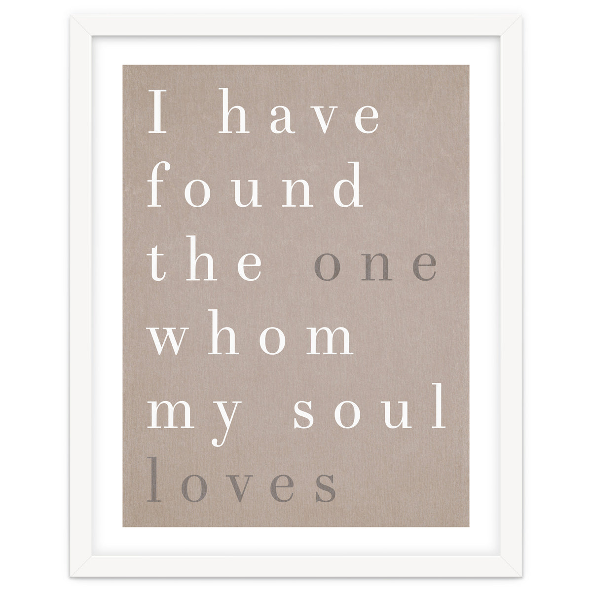 The One My Soul Loves