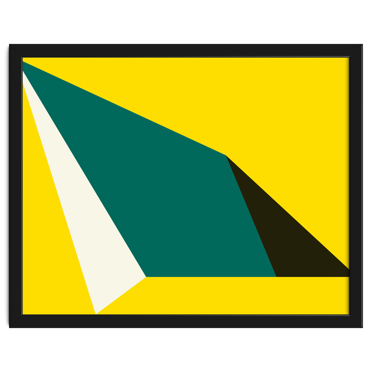 Geometric Shapes No. 74 - yellow, green & black