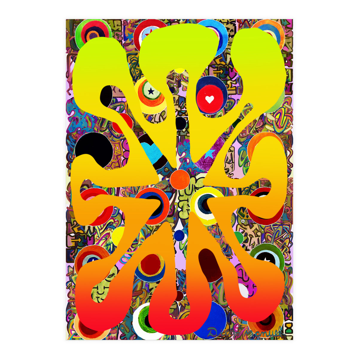 Fuego Y Graffiti 86 (Print Only)