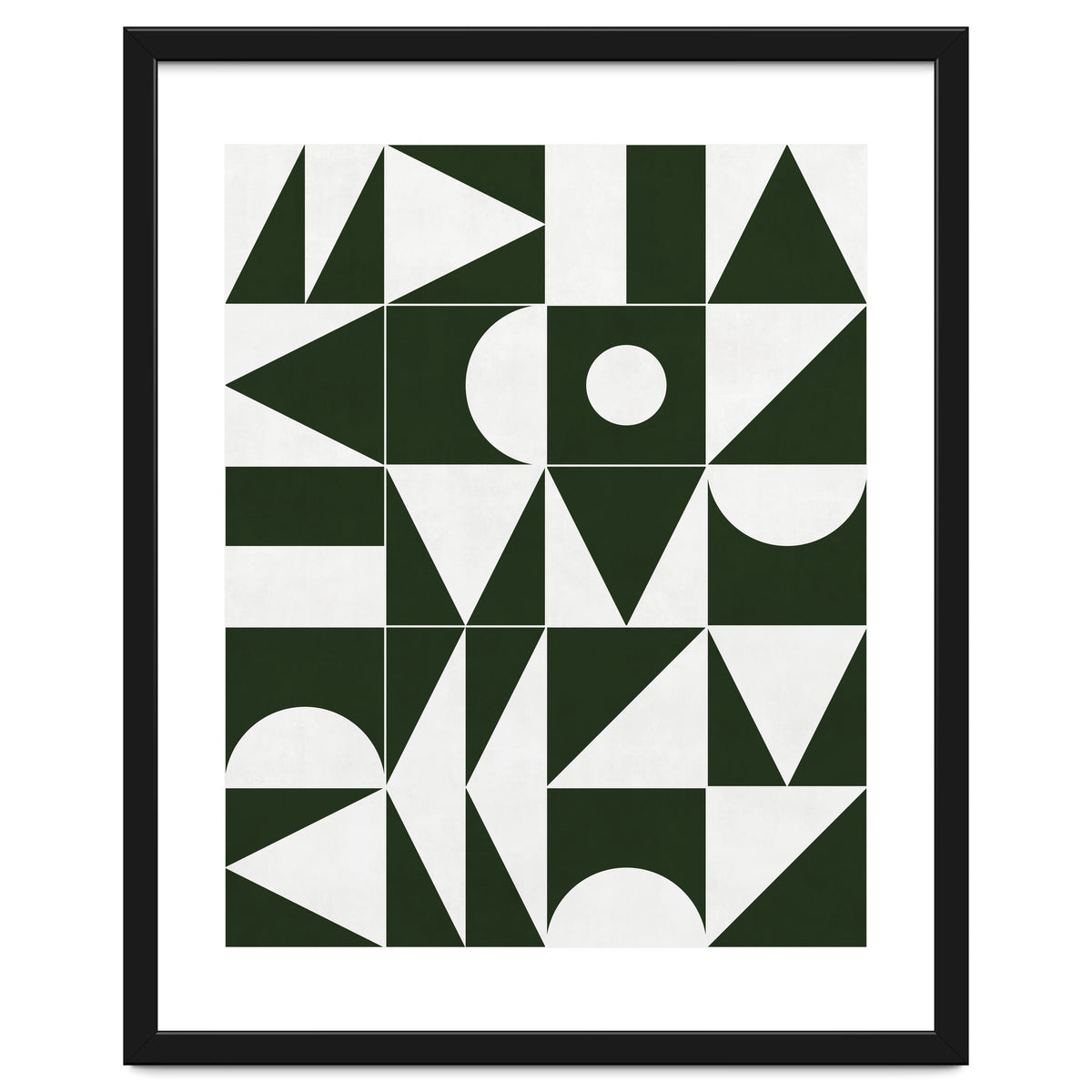 My Favorite Geometric Patterns No.15 - Deep Green