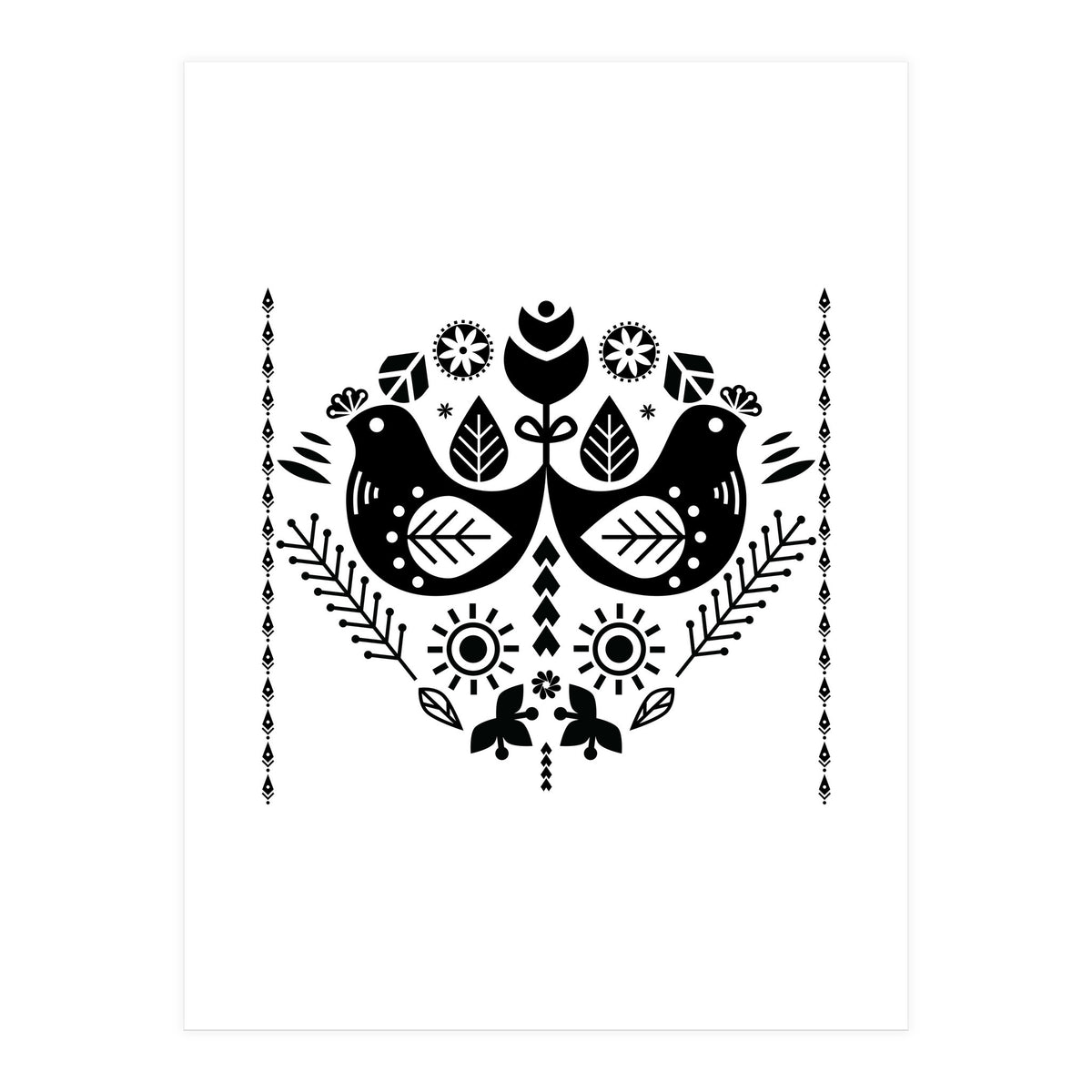 Scandi Folk Pattern (Print Only)