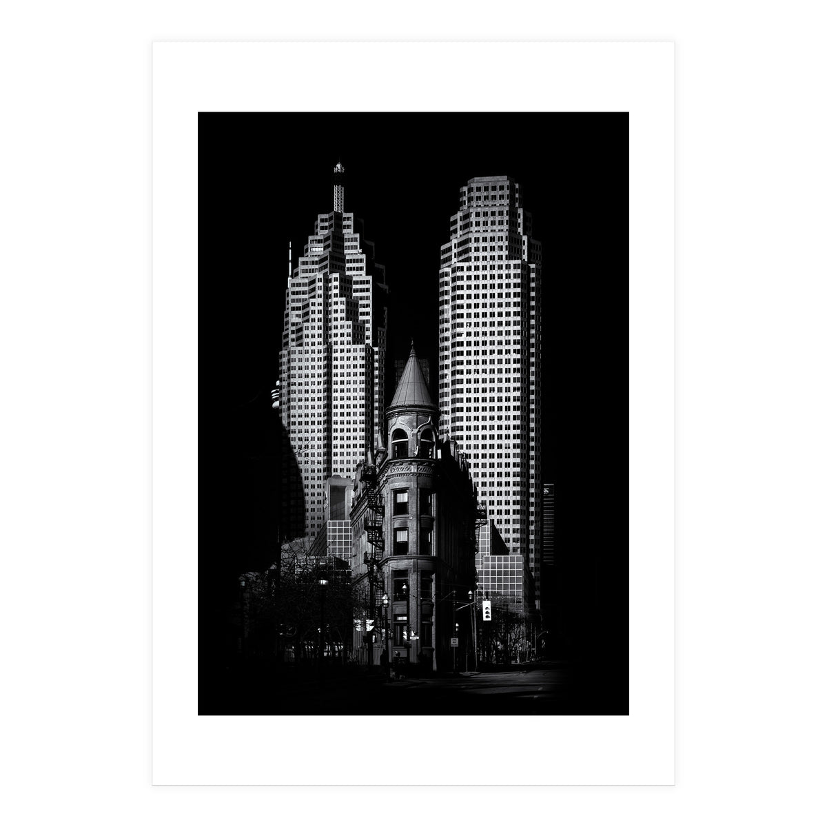Gooderham Flatiron Building And Toronto Downtown No 2 (Print Only)