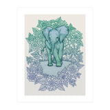 Emerald Elephant in the Lilac Evening (Print Only) thumbnail