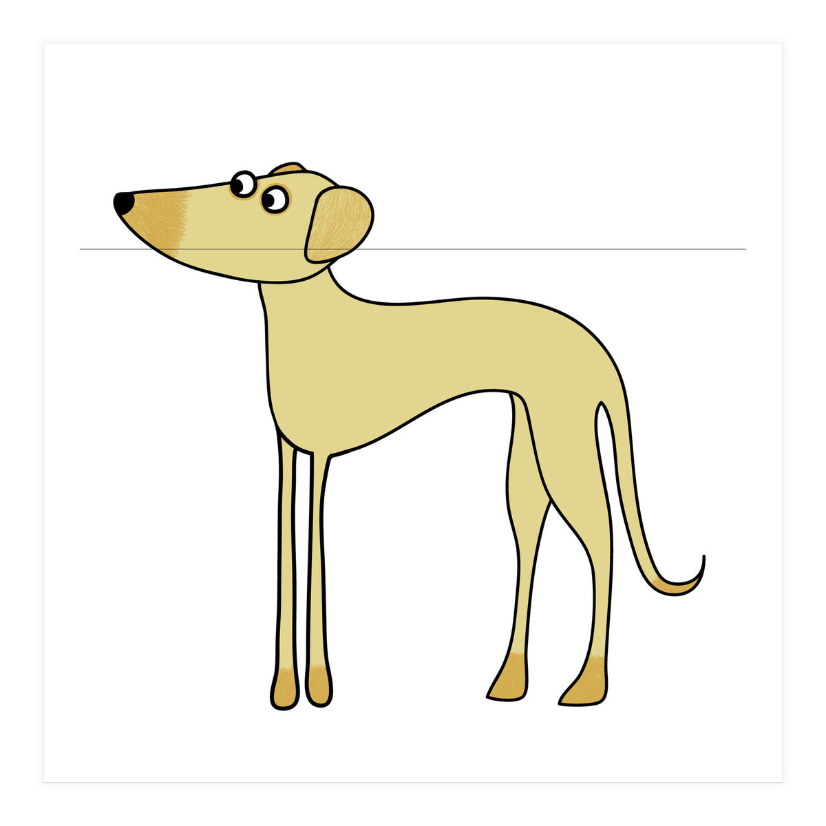 Sloughi Dog (Print Only)