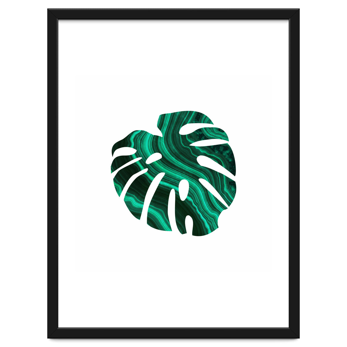 Green Marble Leaf I