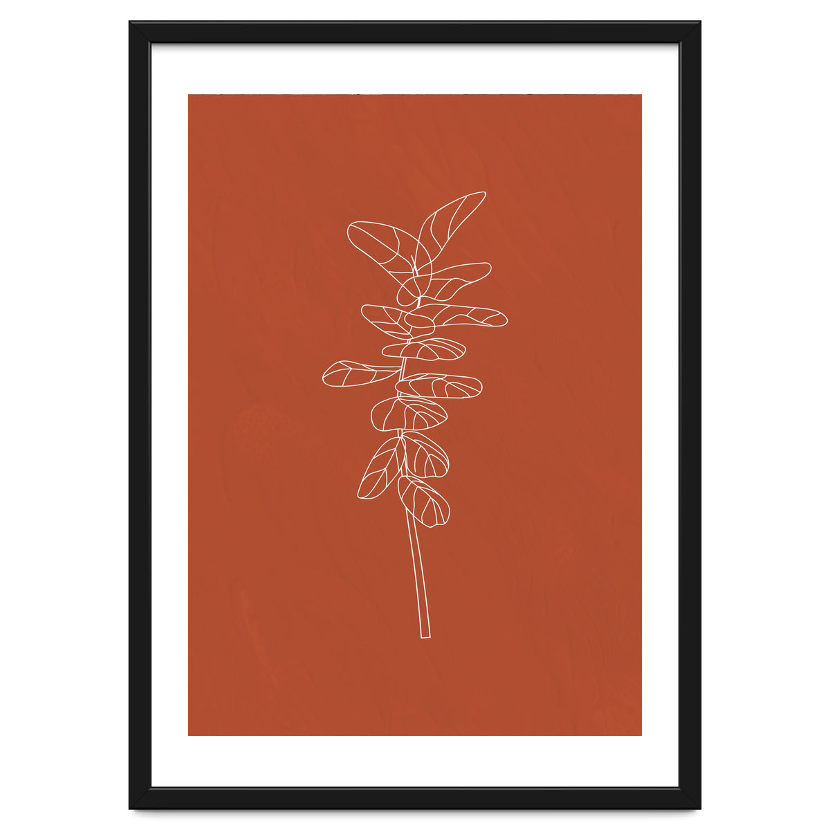Line Art Botanical Terracotta
