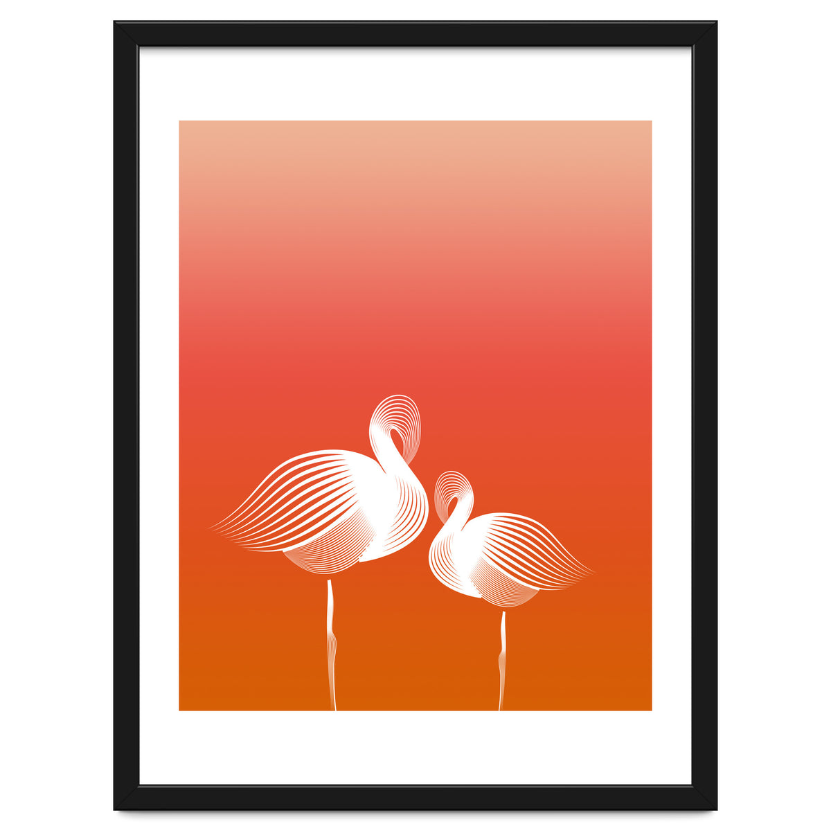 Meditating Flamingos