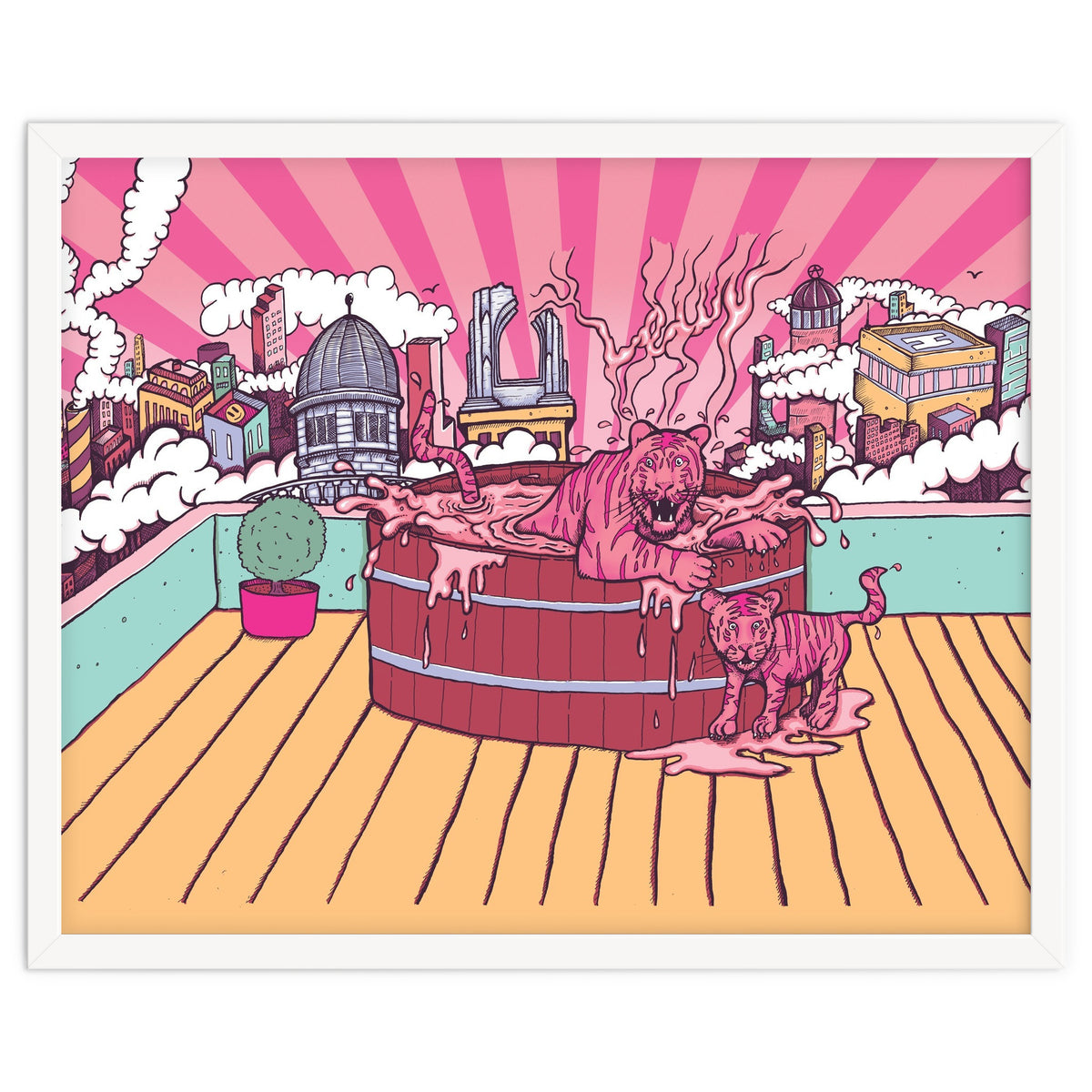 Strawberry Tigers Rooftop Jacuzzis Abbeydale Brewery x Lewy  12.4% ABV Strawberry, Chocolate, Smoked, Cherry Wood-chipped, Imperial Dessert Stout.