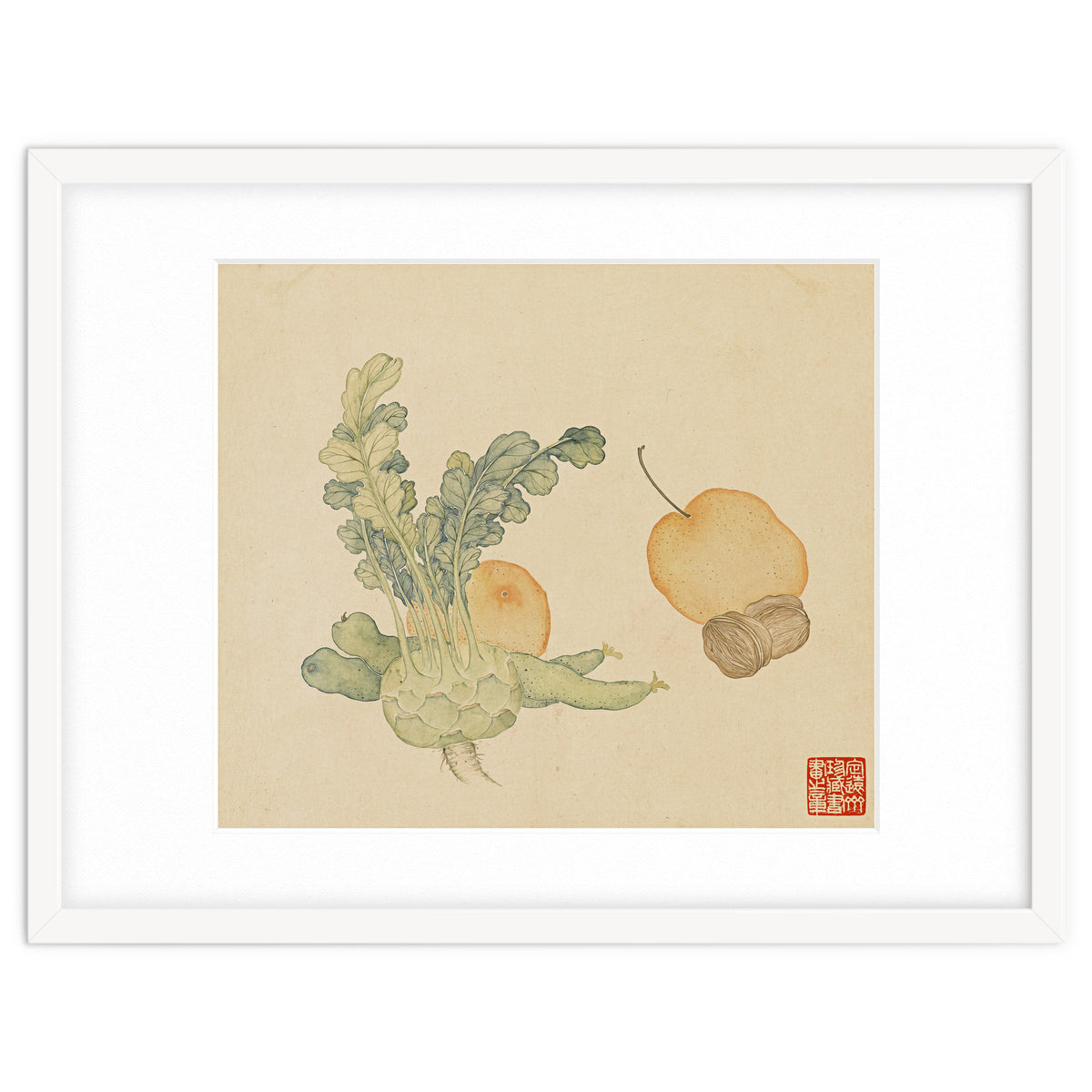 Wang Chengpi ~flowers And Vegetables, Vegetables, Fruits, Epiphyllum, Pears, Peppers