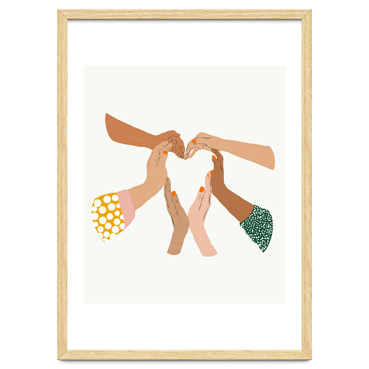 Indiscrimination | Anti-Racism Painting | Unity Illustration | Women Empowerment Growth Mindset