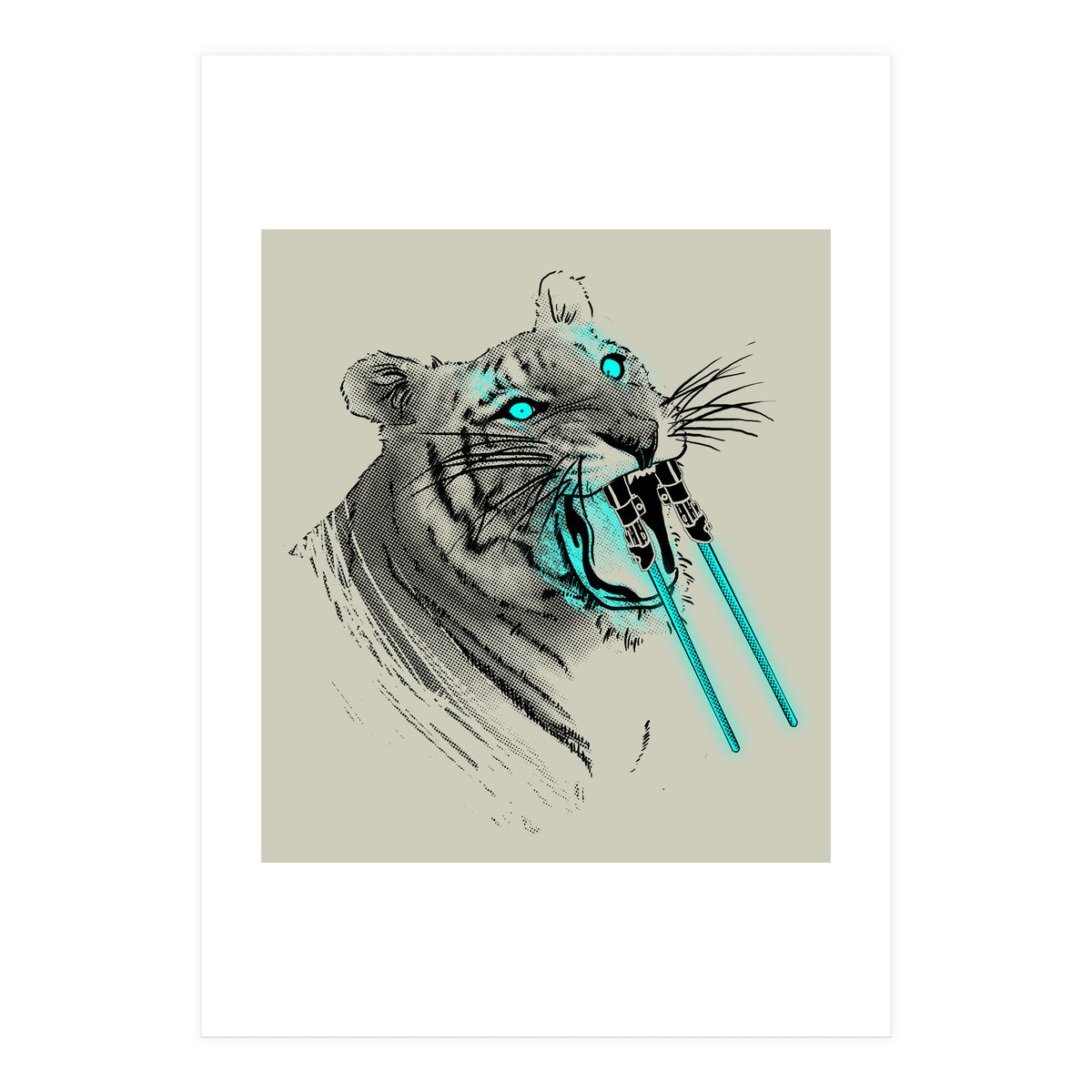 Sabertoothed Tiger (Print Only)