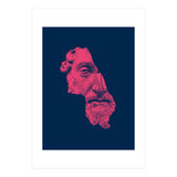 MARCUS AURELIUS ANTONINUS AUGUSTUS / prussian blue / vivid red (Print Only) thumbnail
