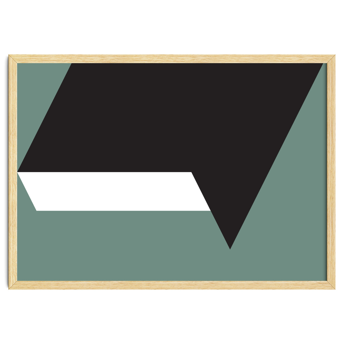 Geometric Shapes No. 85 - black, white & grey