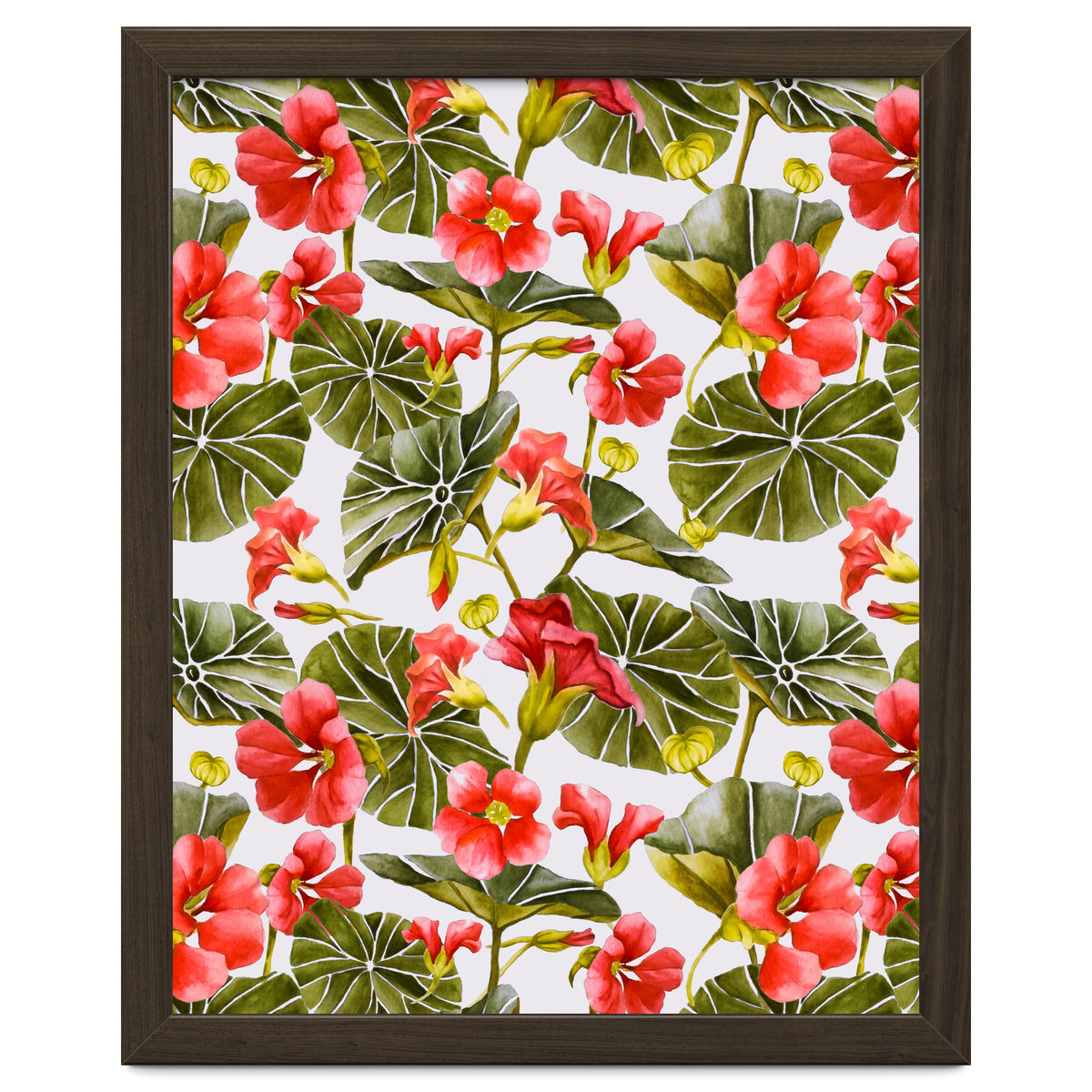 Nasturtiums watercolor 02