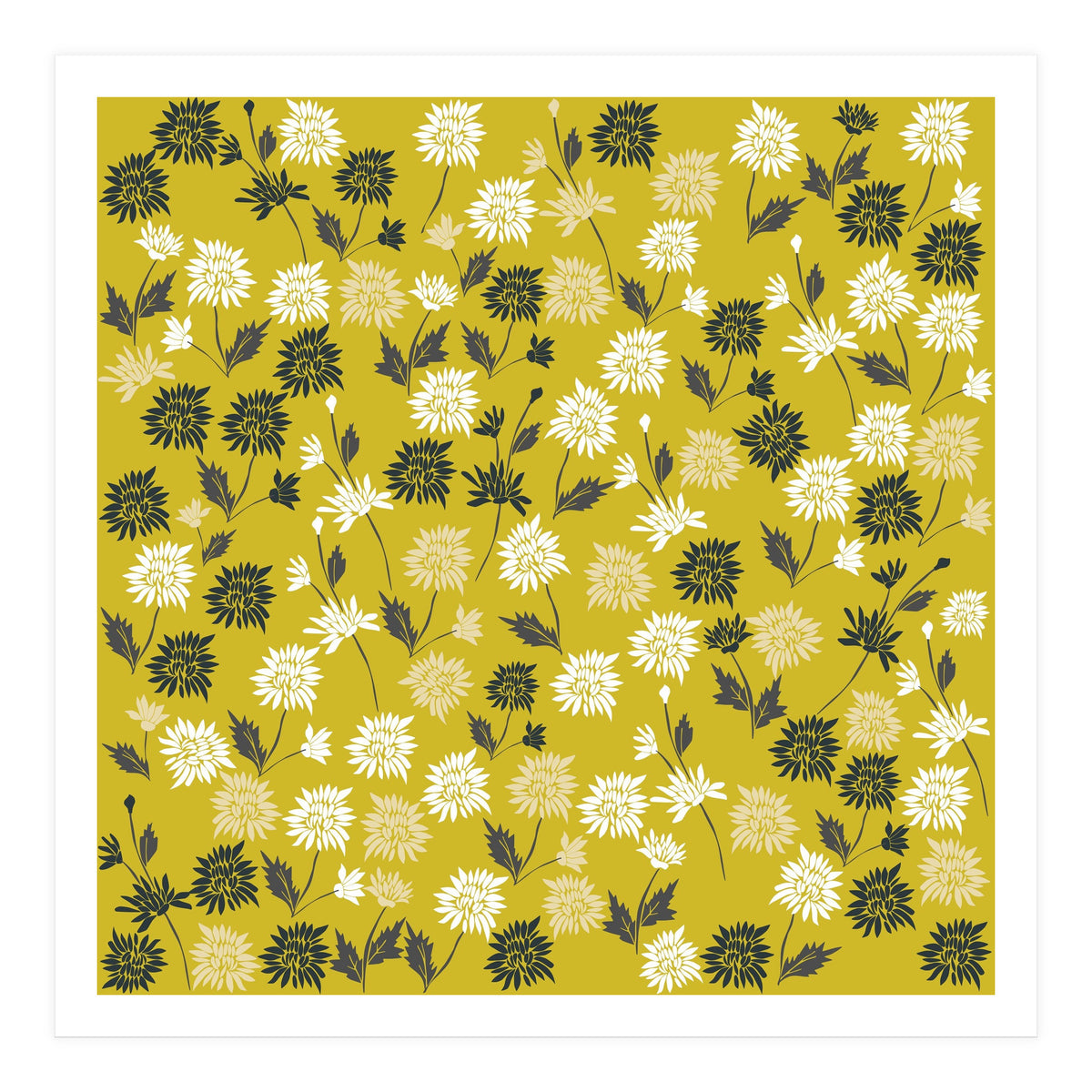 Cute chrysanthemum pattern (Print Only)