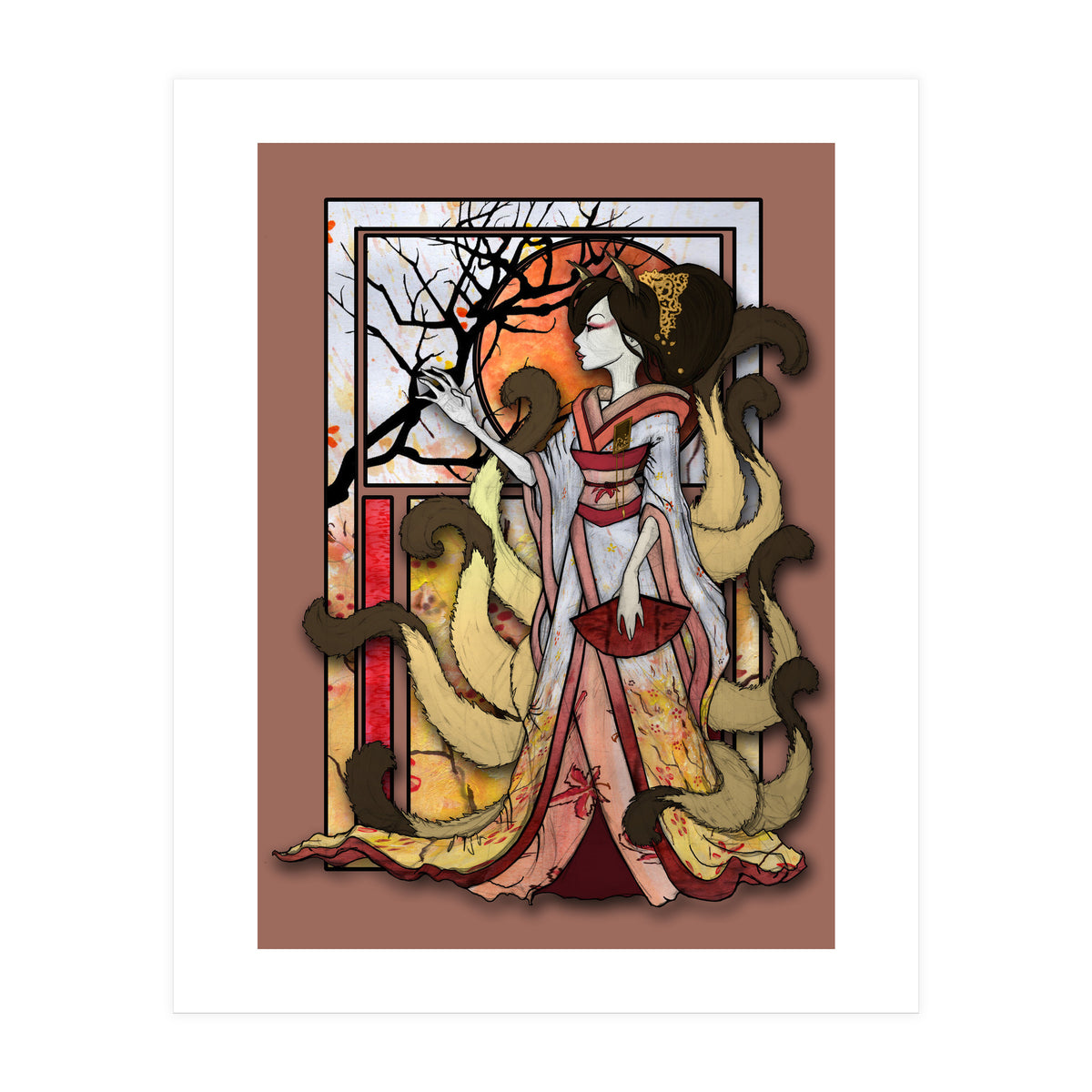 Kitsune of Sunset (Print Only)