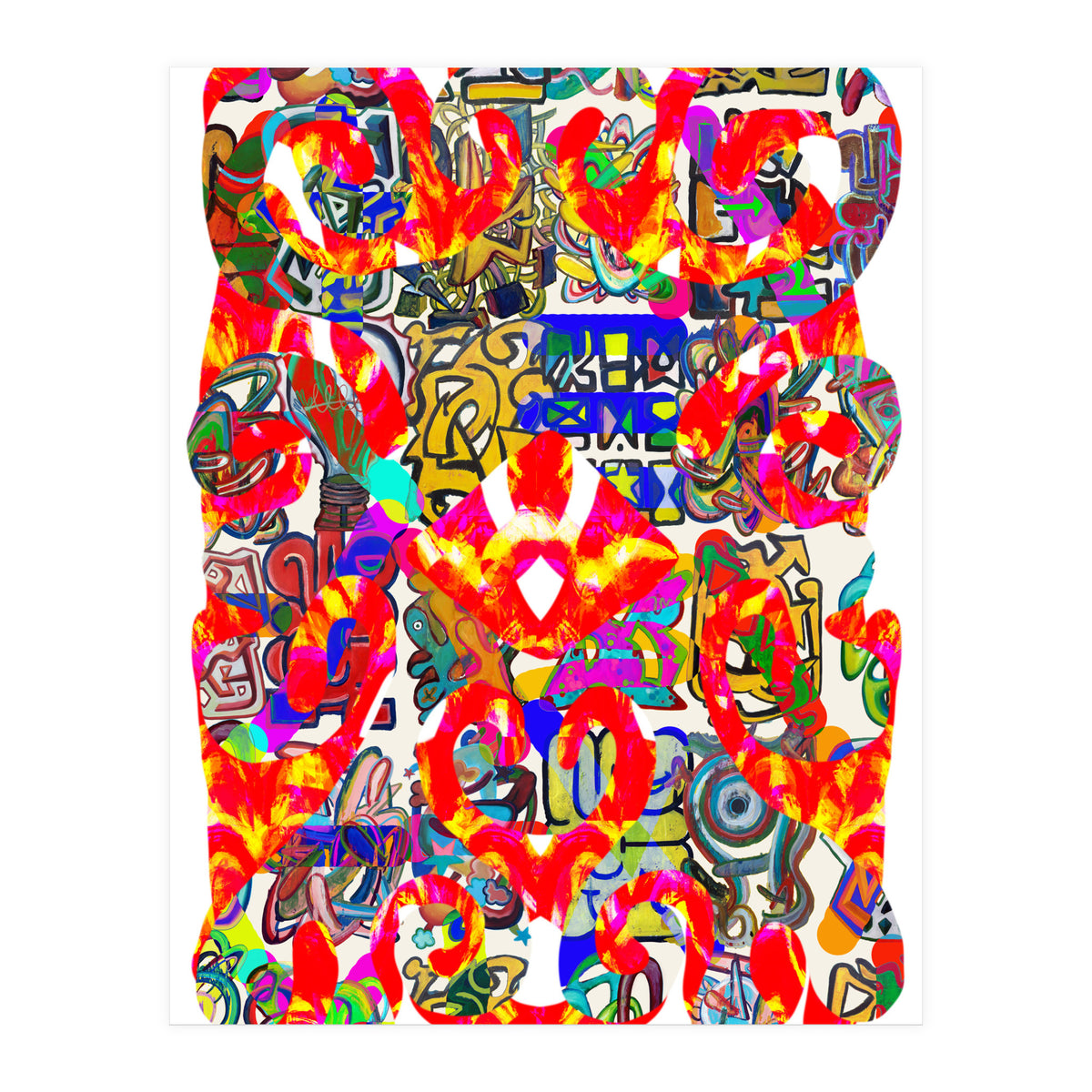 Pop Abstract Asimetrico 33 Copia (Print Only)