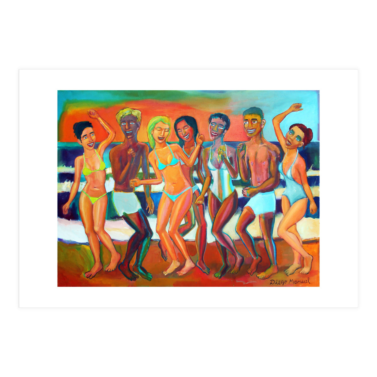 Fiesta En La Playa 7 (Print Only)