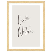 Love nature - minimalist