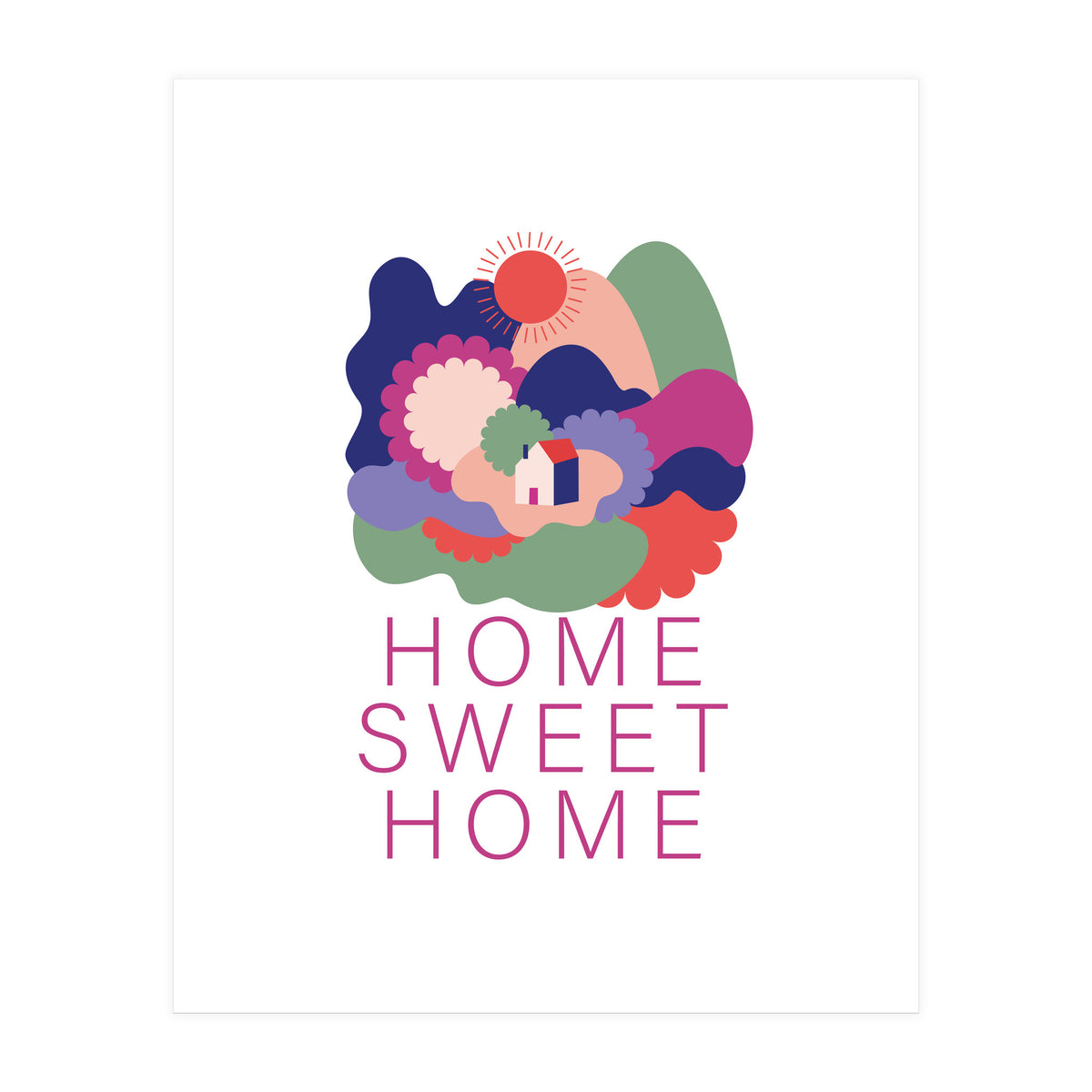 Home Sweet Home 222 Rgb (Print Only)