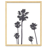 Palms & Sunset-Minimal B&W 2