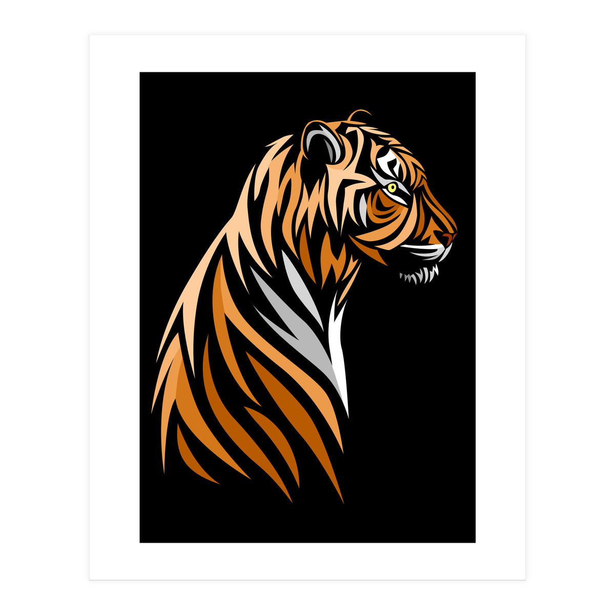 Tribal Tiger  (Print Only)