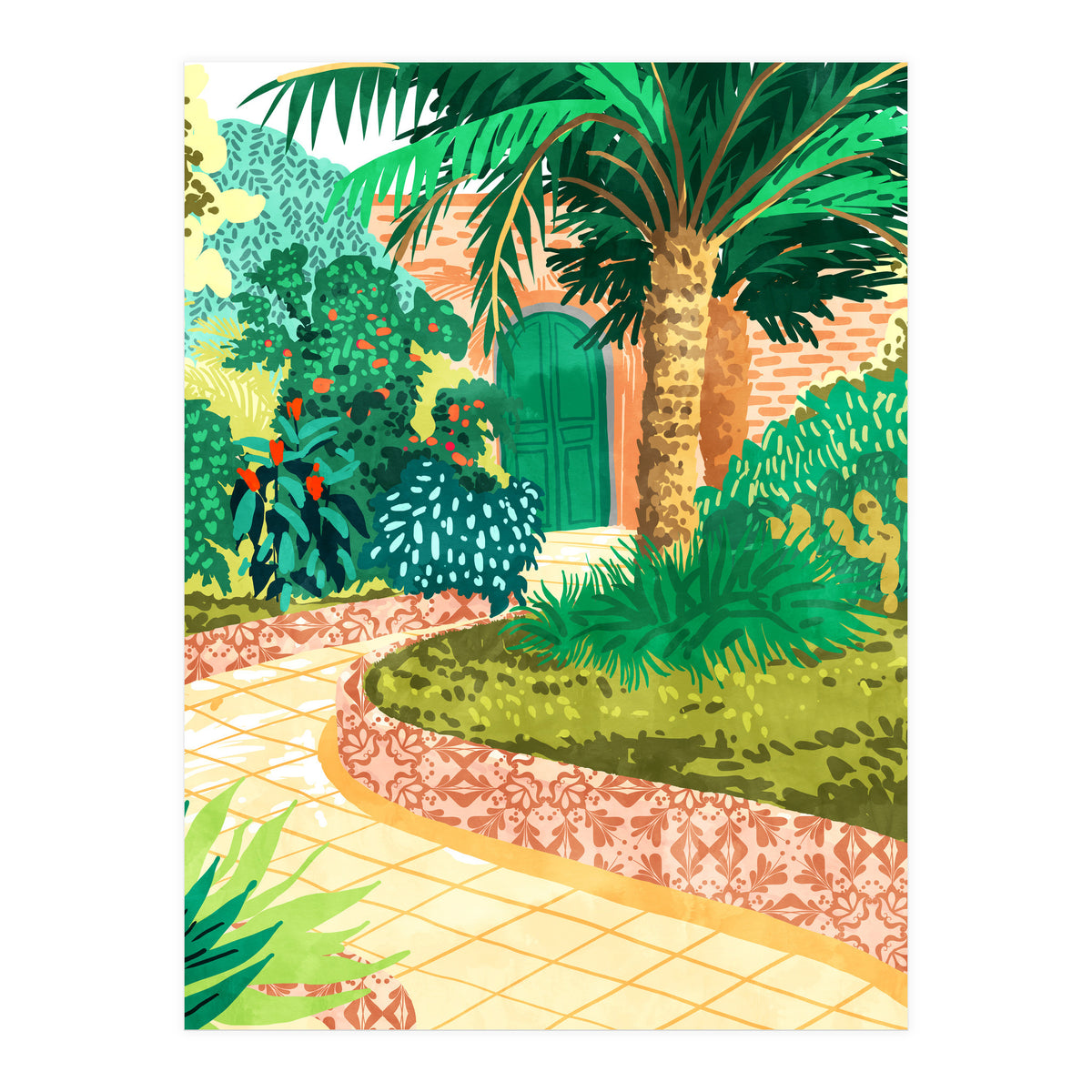 The House With The Green Door (Print Only)