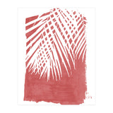 Palm Leaves On Red (Print Only) thumbnail