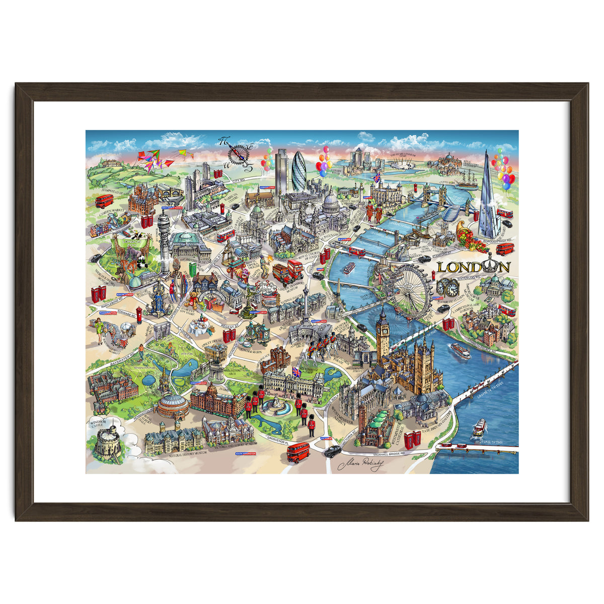London Map Illustration