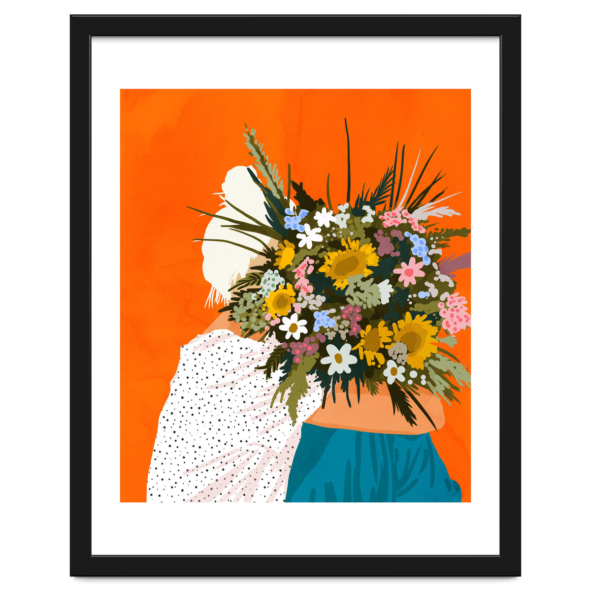 Happiness Is To Hold Flowers In Both Hands