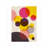 Dots in Yellow, Raspberry and Dark Purple (Print Only) thumbnail