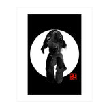 cute dog in white (Print Only) thumbnail