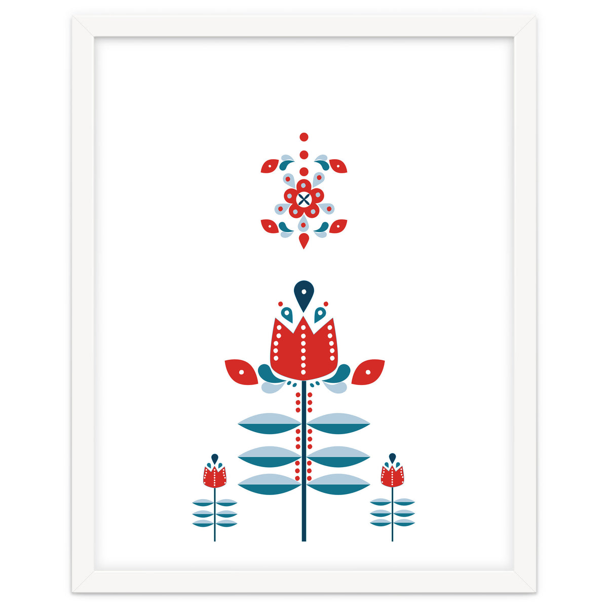 Scandinavian Folk Flowers