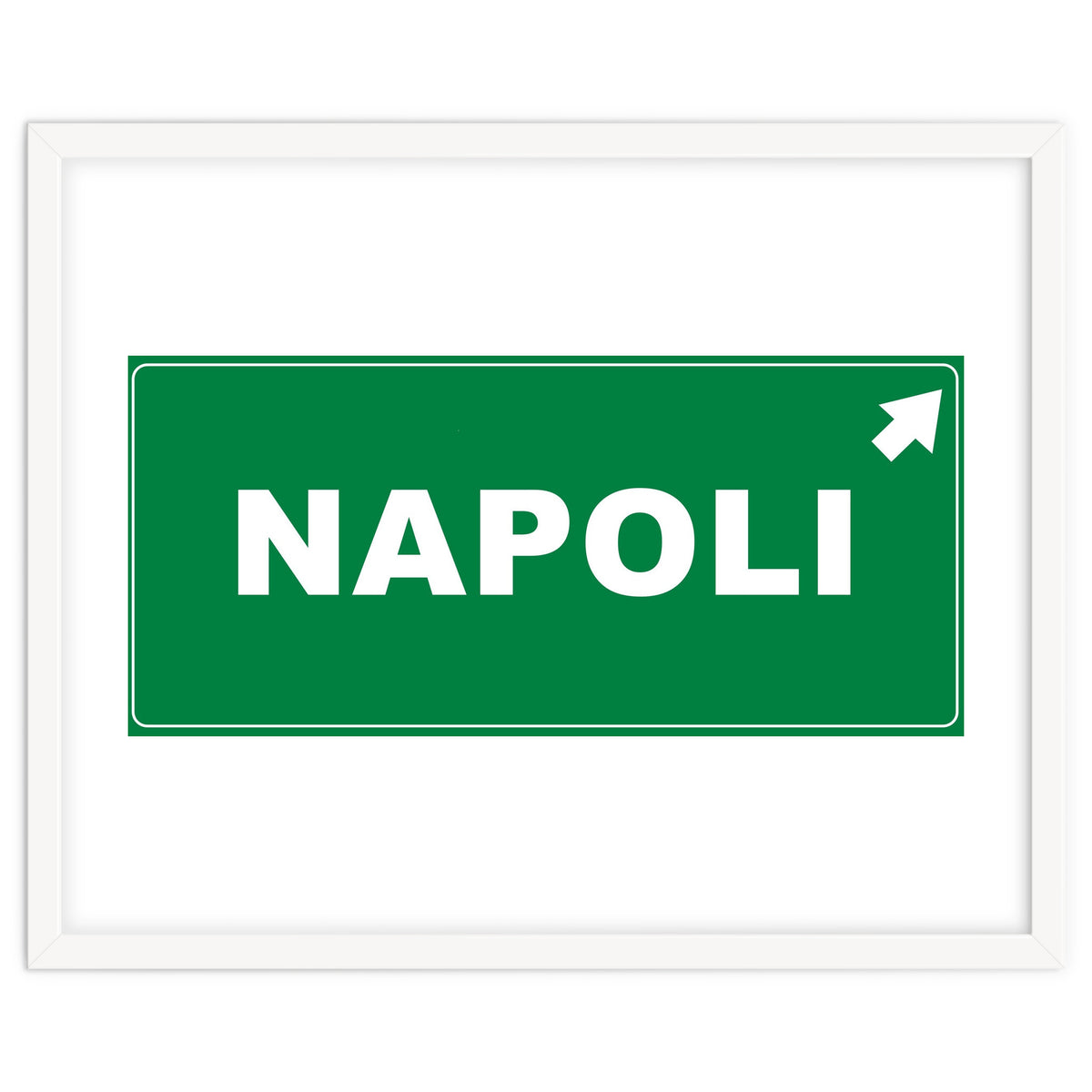 Let`s go to Napoli, Italy! Road sign