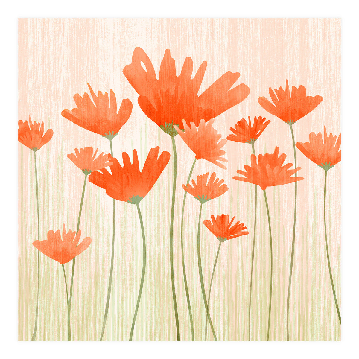 Red Poppy Meadow (Print Only)