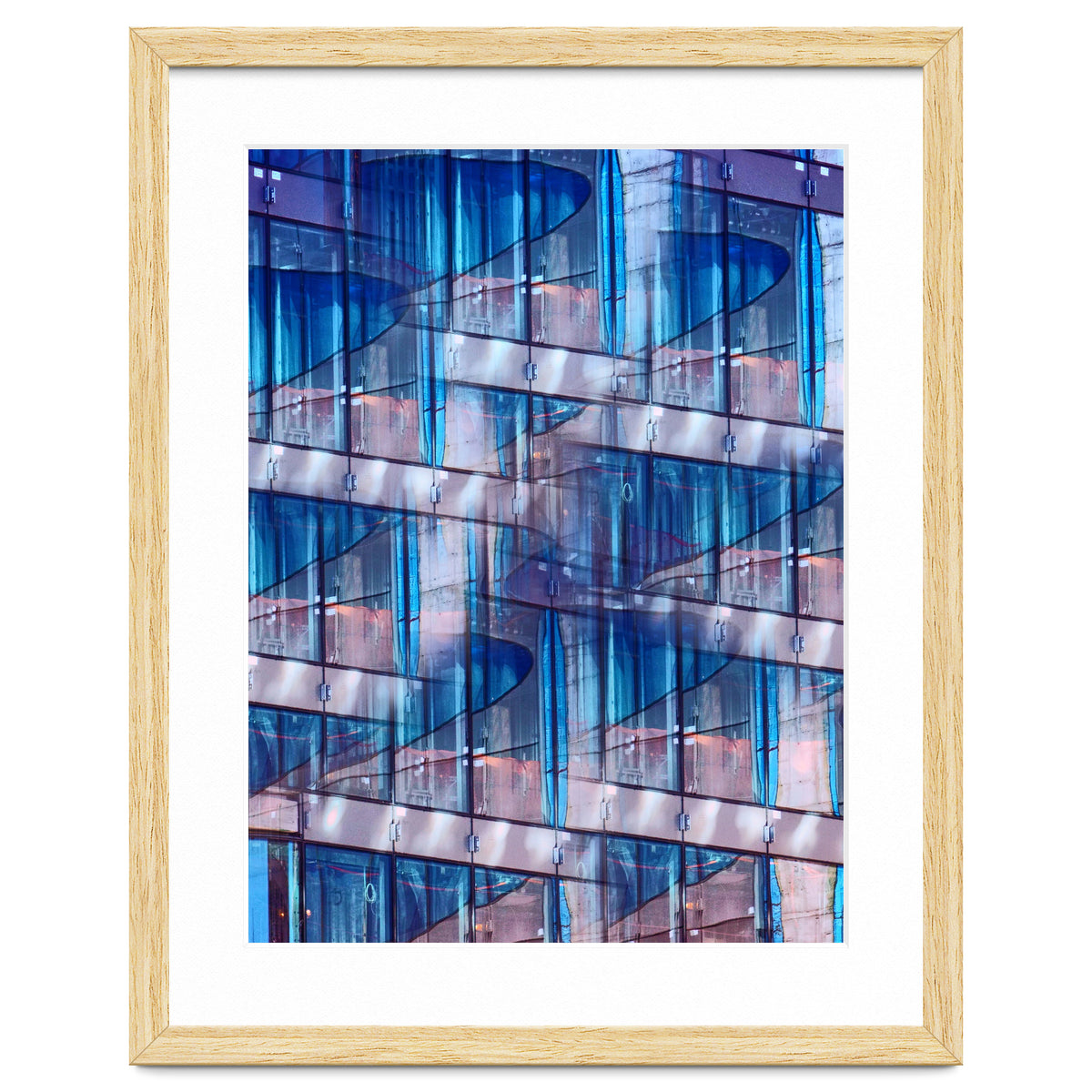 Blue Skyscraper Abstract