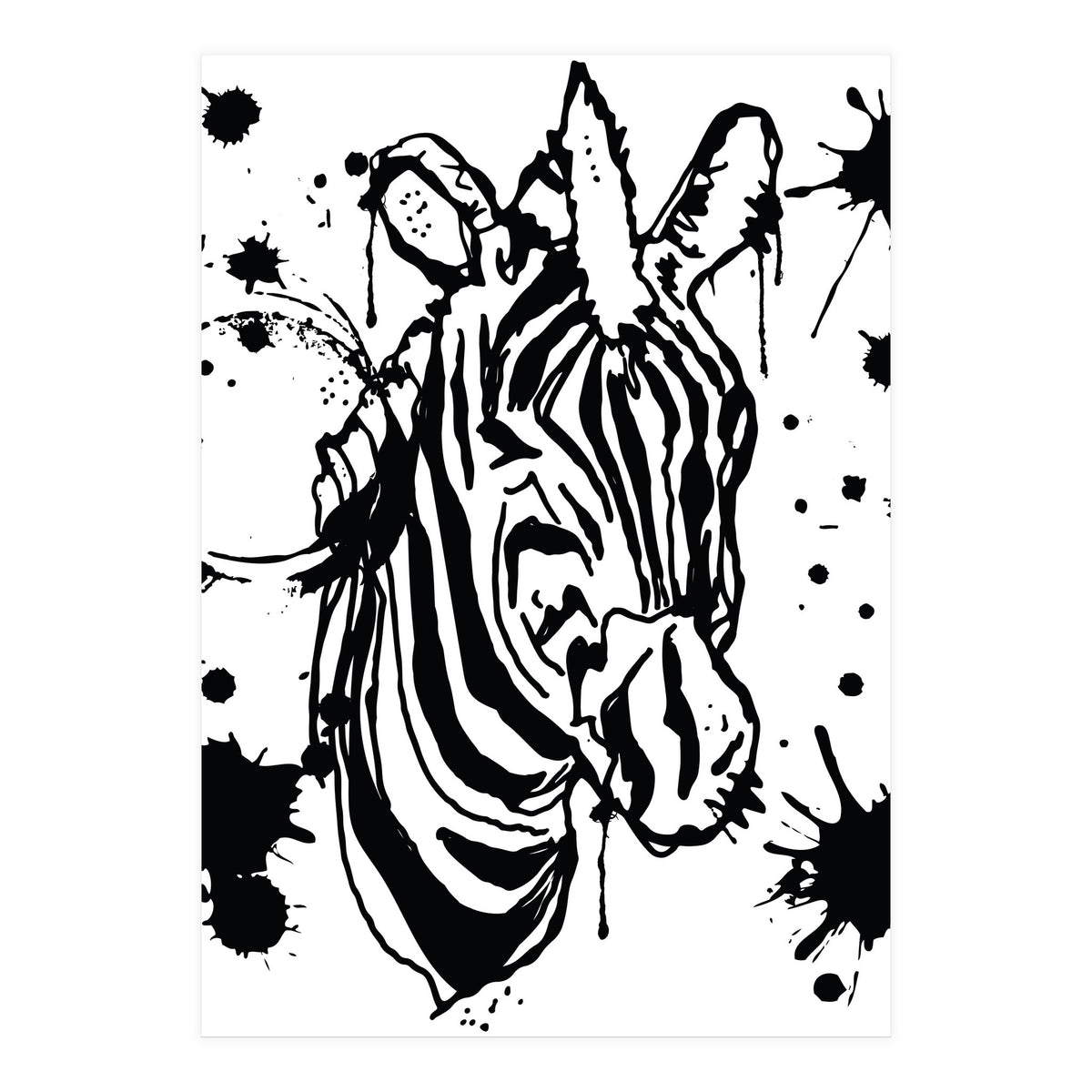 Zebra sketch (Print Only)