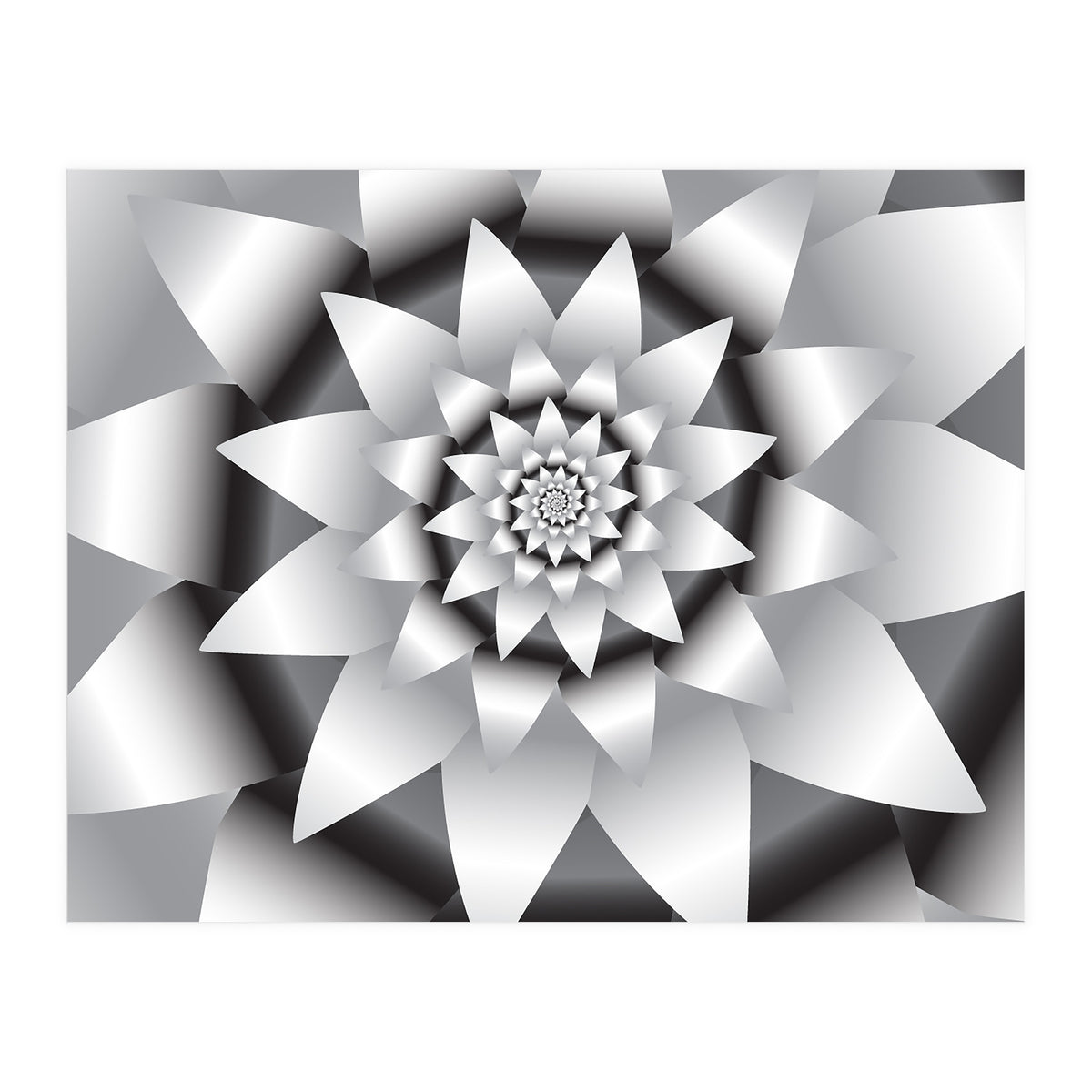 Abstract Modern Flower Design Art (Print Only)