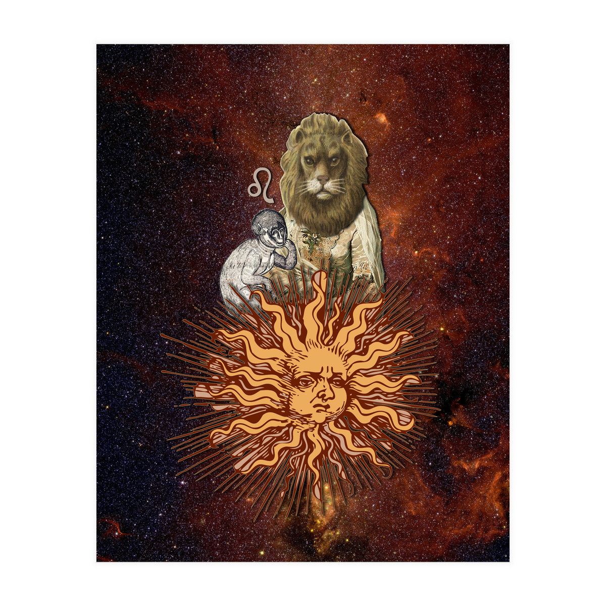 Leo Zodiac Sign (Print Only)