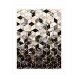Marble Cubes - Black and White (Print Only) thumbnail